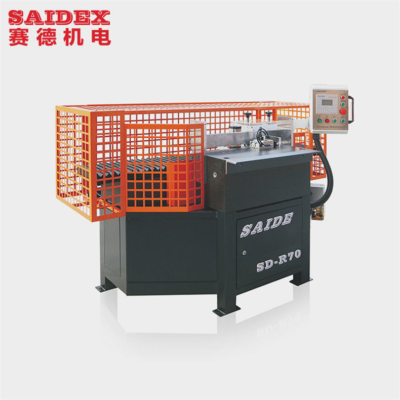 মহামারী-বিরোধী বাফল উৎপাদন সরঞ্জাম SD-R70 উচ্চ-গতি সম্পন্ন R-কোণ ট্রিম করার যন্ত্র স্বয়ংক্রিয় অ্যাক্রিলিক PMMA চাম্পারিং মেশিন