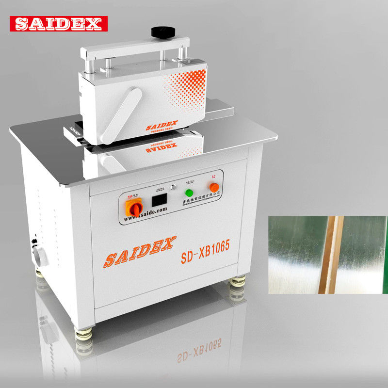 220V 50HZ/60HZ এক্রাইলিক R3 / R4 / R5 গোলাকার কোণ পলিশিং এবং ট্রিমিং মেশিন বিনিময়যোগ্য ছুরি 45 ডিগ্রি বেভেলড এজ চ্যামফারিং মেশিন