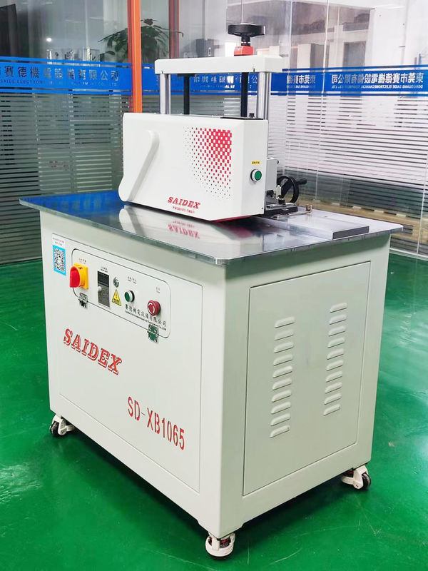 Φ100mm সাকশন ইনলেট এক্রাইলিক চ্যামফারিং মেশিন 1000mm L *650mm W *1260mm H মেশিনের আকার এবং AC220V নামমাত্র ভোল্টেজ সহ