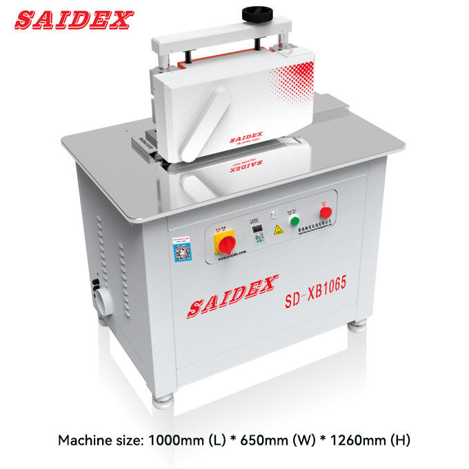 2.5kw 10A ইলেকট্রিক এক্রাইলিক ট্রিমিং মেশিন দৈর্ঘ্য 1000mm 250kg ছোট 45 ডিগ্রী বেভেলিং গোলাকার প্রান্ত পলিশিং মেশিন