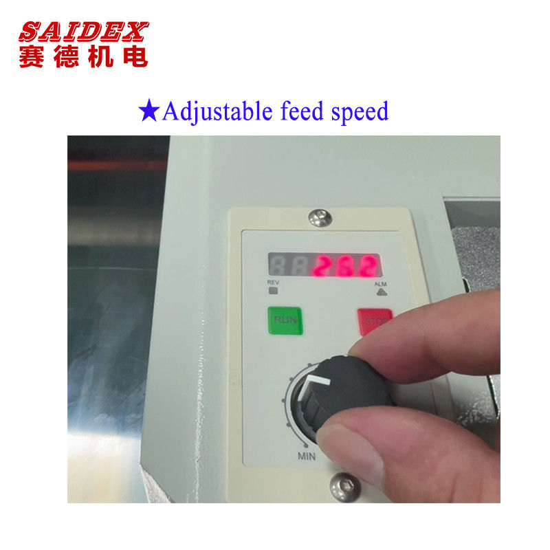 P1080 মিনি পলিশিং মেশিনটি 30 মিমি পর্যন্ত পুরুত্ব পলিশ করতে পারে এবং পলিশিং অ্যাঙ্গেল 0 থেকে 60 ডিগ্রি পর্যন্ত সামঞ্জস্যযোগ্য।