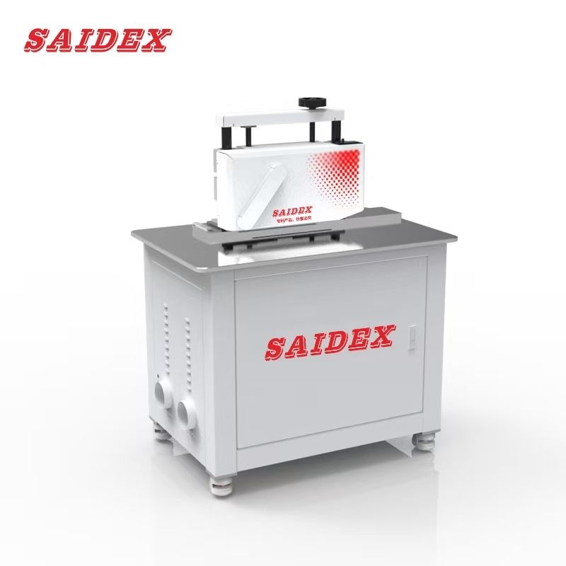 3.5kW 380v দুই খাঁজযুক্ত প্রস্তুতকারক 45 ডিগ্রী অ্যাক্রিলিক প্রান্ত পলিশার PMMA / PE / PC / PS নাম কার্ড ক্লিপের জন্য